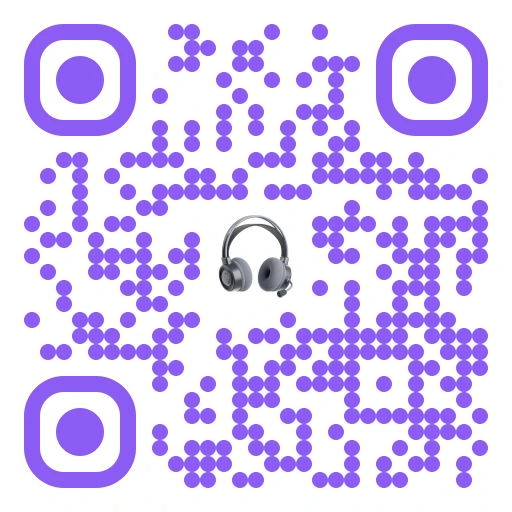 Music & audio QR code design that scans to qrcodestack.com
