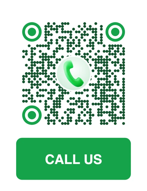Phone QR code with a custom frame and 3D icon