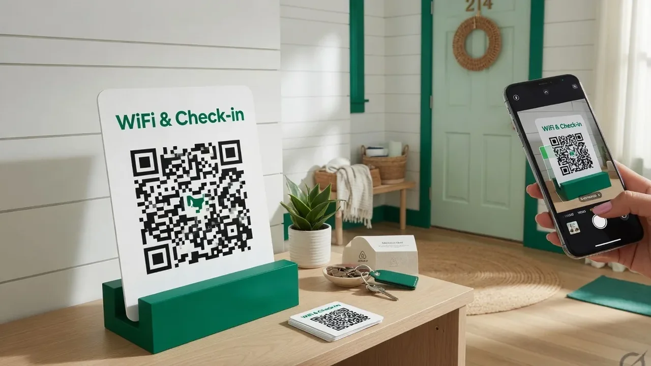 QR codes for business cards — example in context