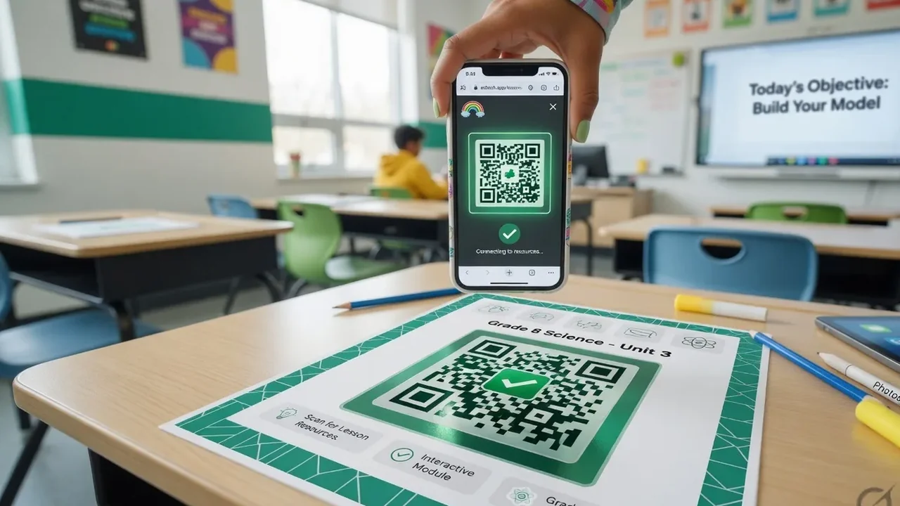 QR codes for education — example in context