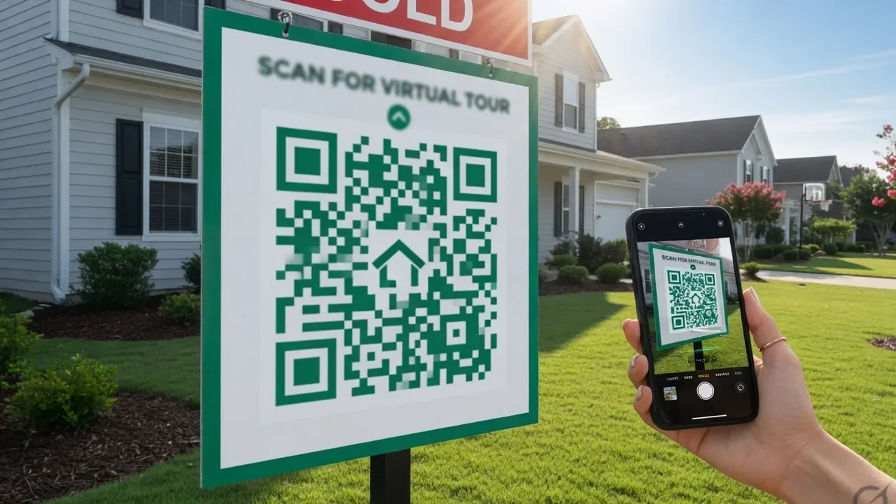 QR codes for real estate — example in context