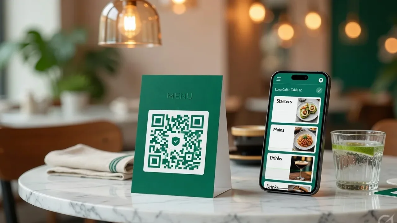 QR codes for restaurants — example in context
